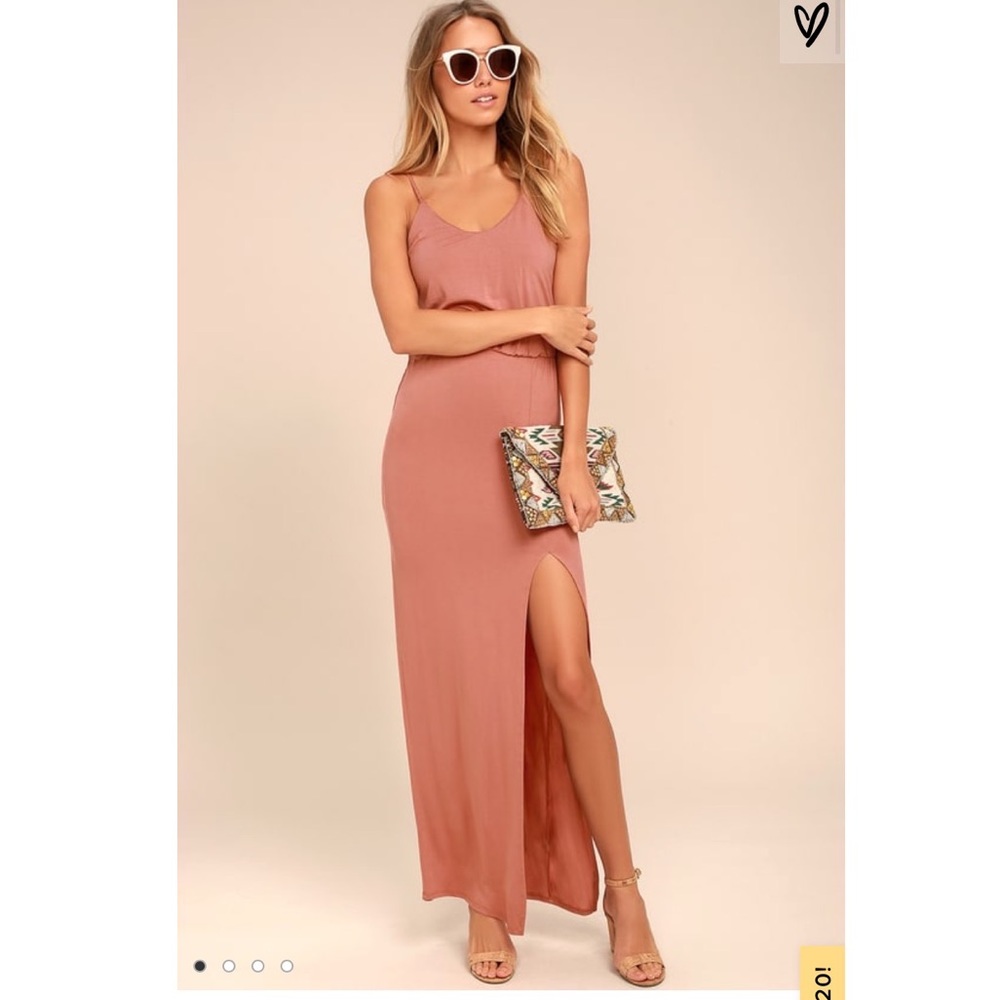 Lulus - Pink Maxi Dress - super soft